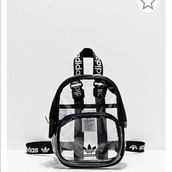 clear mini adidas backpack